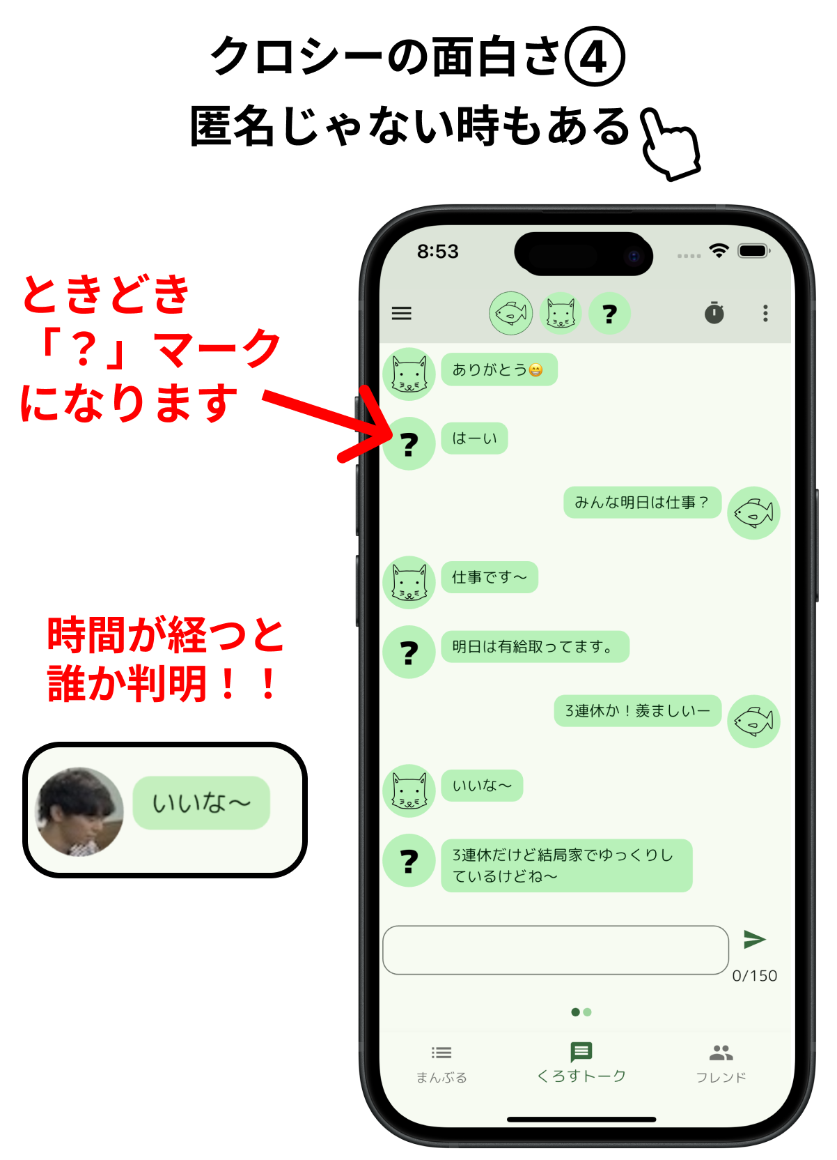 ときどき匿名ではない人が参加