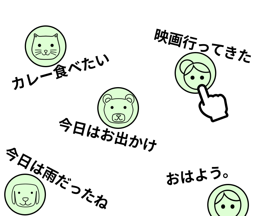 まんぶるをうずまきに入れる